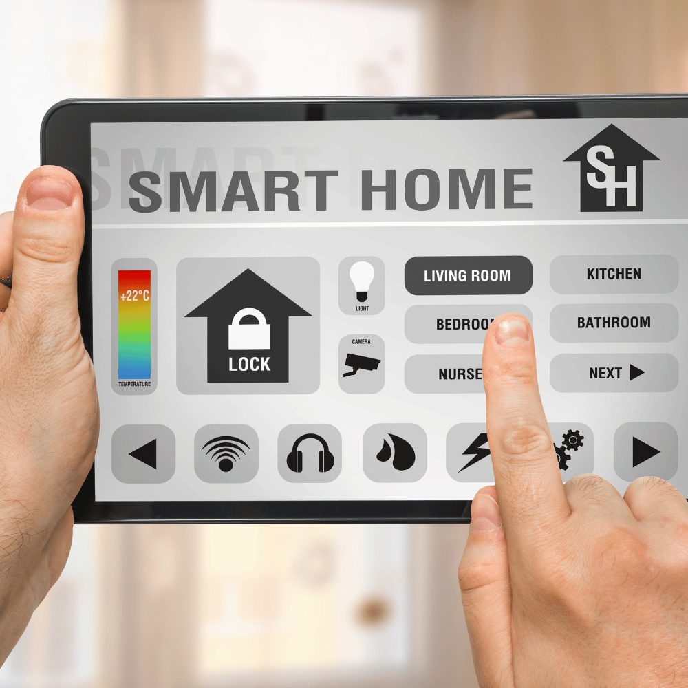 Title Section Slider Smart Home Devices Technology